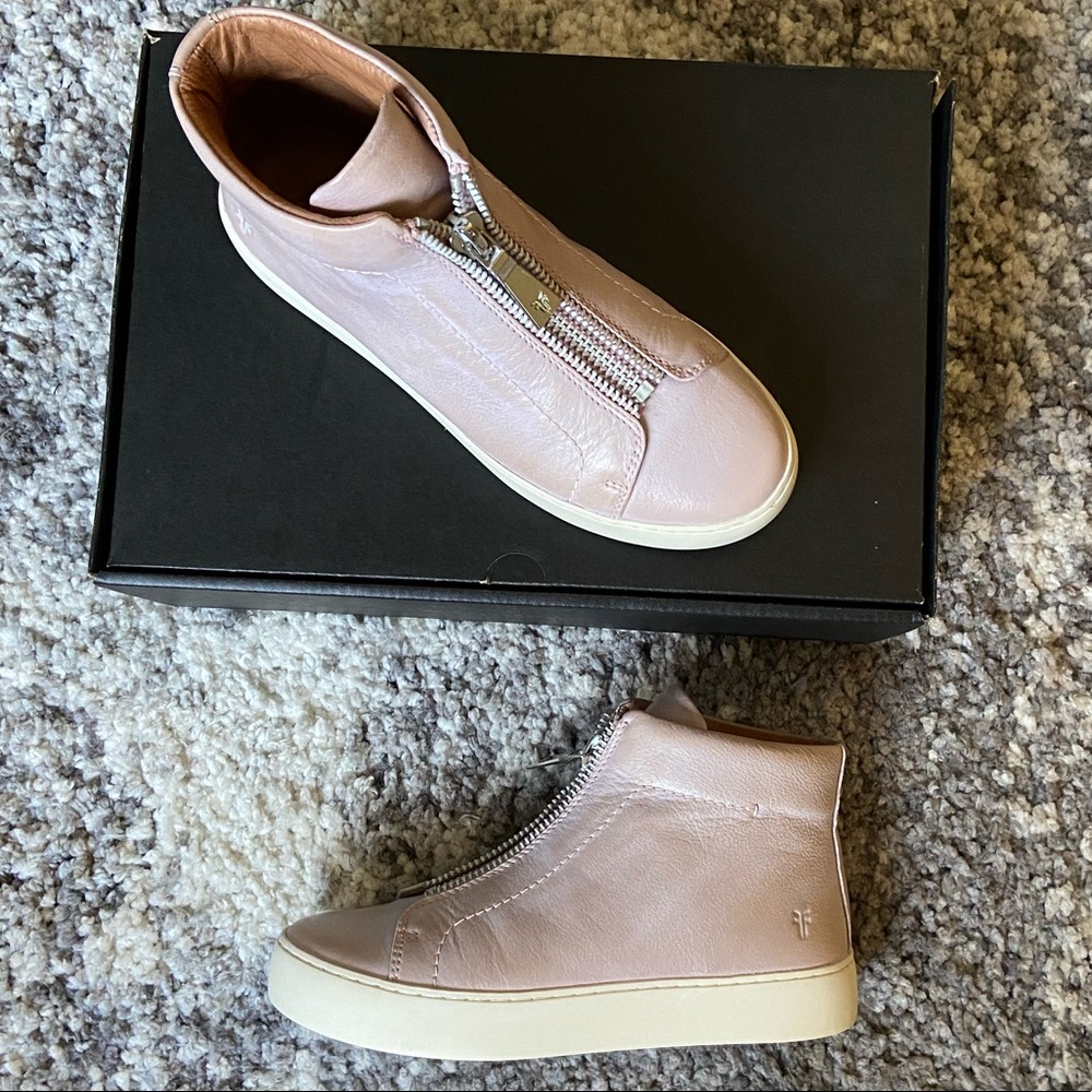 💕Frye Lena Zip High Sneaker